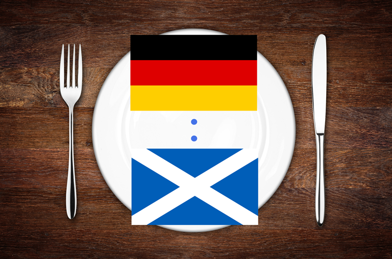 Kulinarisches Auftaktspiel - Deutschland gegen Schottland