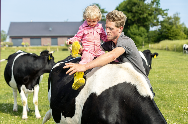 Landwirt von einem der Hamfelder Höfe