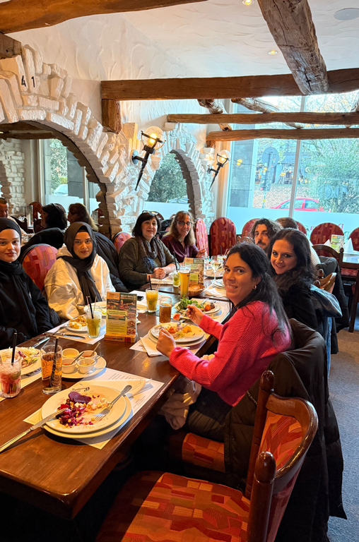 Die Bandelt-Gruppe in der Restaurant Panthera in Hamburg