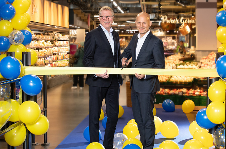 Bernhard Brugger, Geschäftsführer PAYBACK (links) und Claas Meineke, Marketing- und Vertriebsvorstand der EDEKA ZENTRALE Stiftung & Co. KG, Foto: PAYBACK GmbH