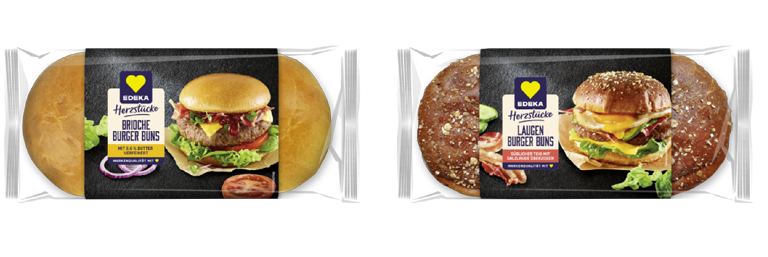 Herzstücke Produktabbildungen Burger Buns Brioche und Lauge