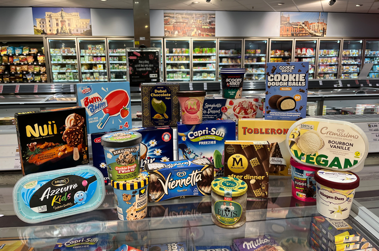 Eisvielfalt in den Bandelt-Märkten, Mercado