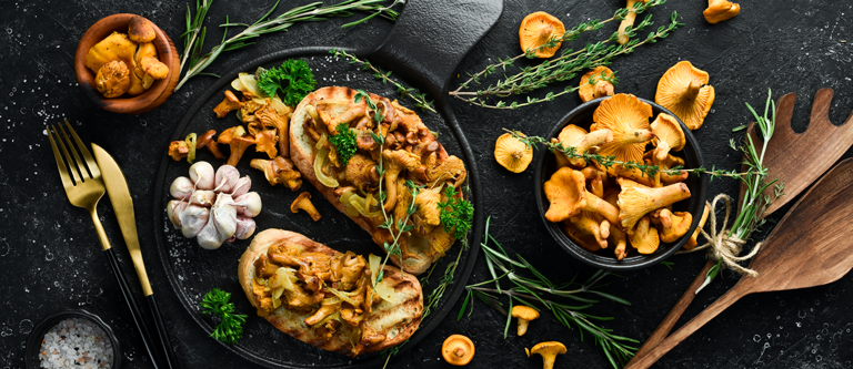 Rezeptbild für Pfifferling-Bruschetta