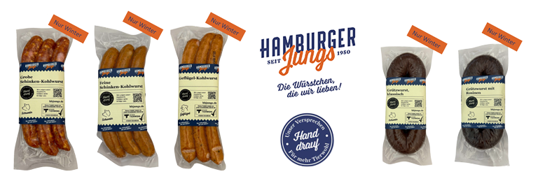 Hamburger Jungs Kohlwurst und Grützwurst