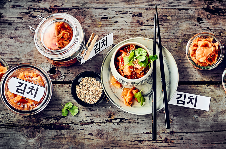 Kimchi - fermentierter Kohl in Korea