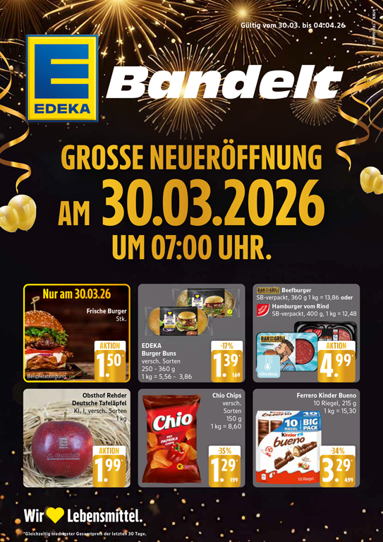 Neueröffnung Handzettel