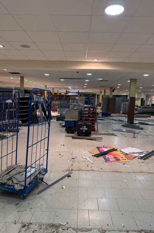 Umbau EDEKA A. Bandelt in den Elbgaupassagen