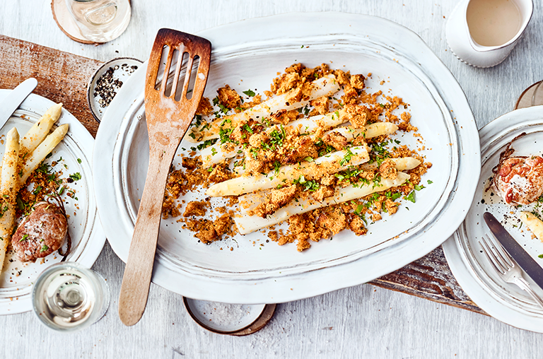 EDEKA Rezept gratinierter Spargel