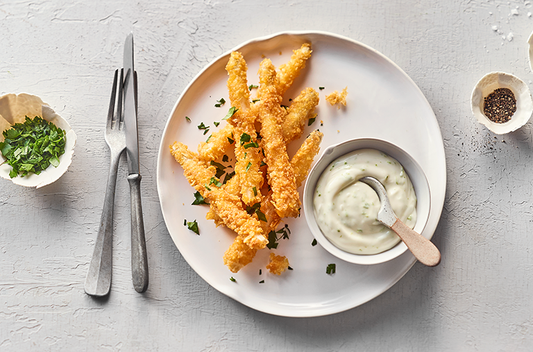 EDEKA Rezept panierter Spargel