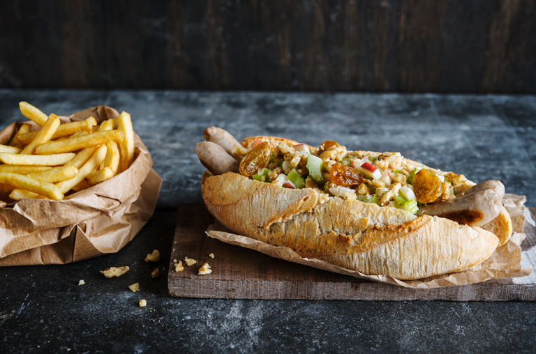 EDEKA Rezept Hot Dog Waldorf-Salat