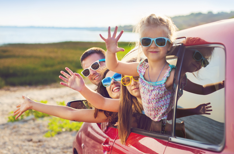 Urlaub Reise mit dem Auto