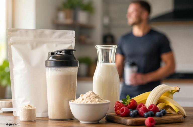 KI-Bild Supplements Shake-Rezept