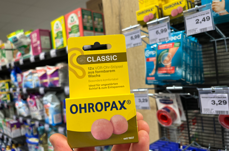 Ohropax für die Reise