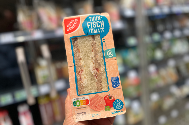 Convenience-Sandwiches für die Reise