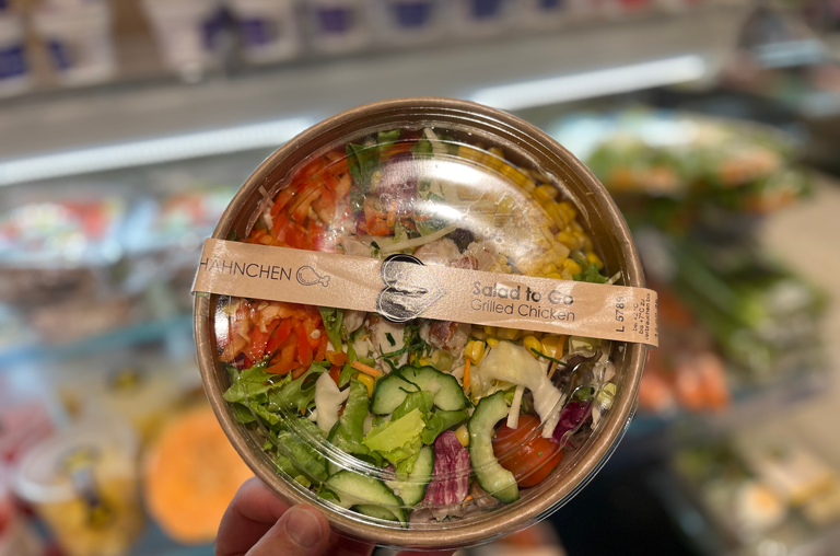 Convenience-Salat für die Reise
