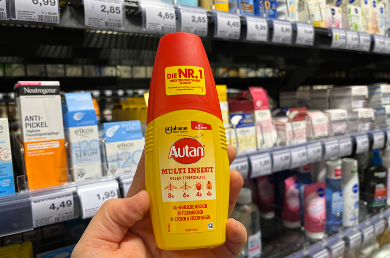 Autan Mückenspray für die Reise